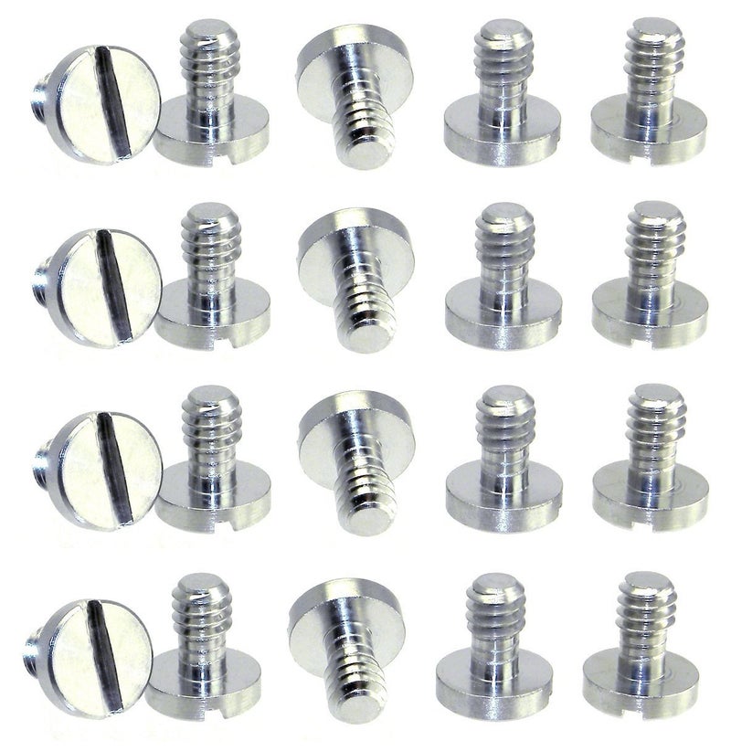 20 x 1/4" Stainless Steel Flat Head Screw for Camera/Tripod/QR Plate
